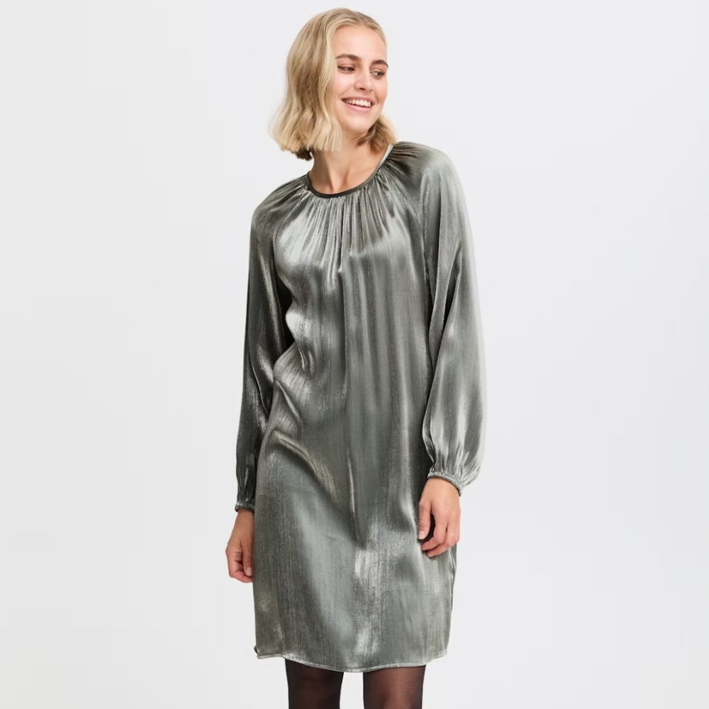 Fransa | Yolanda Silver Phanton Dress